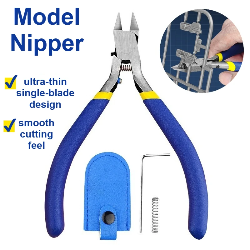 Модель щипцов для резки еды с ультратонкими однолезвийными жесткими пружинными щипцами для хобби для ремонта пластиковой миниатюрной модели Gundam
Модель щипцов для резки еды с ультратонкими однолезвийными жесткими пружинными щипцами для хобби для ремонта пластиковой миниатюрной модели Gundam