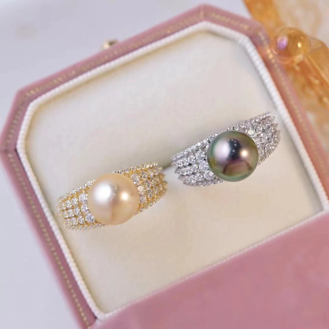 Charm 925 Sterling Silver Adjustable Finger Ring Mountings Base Setting Findings Parts Fittings Accessory for 10-11mm Pearls
Charm 925 Sterling Silver Adjustable Finger Ring Mountings Base Setting Findings Parts Fittings Accessory for 10-11mm Pearls