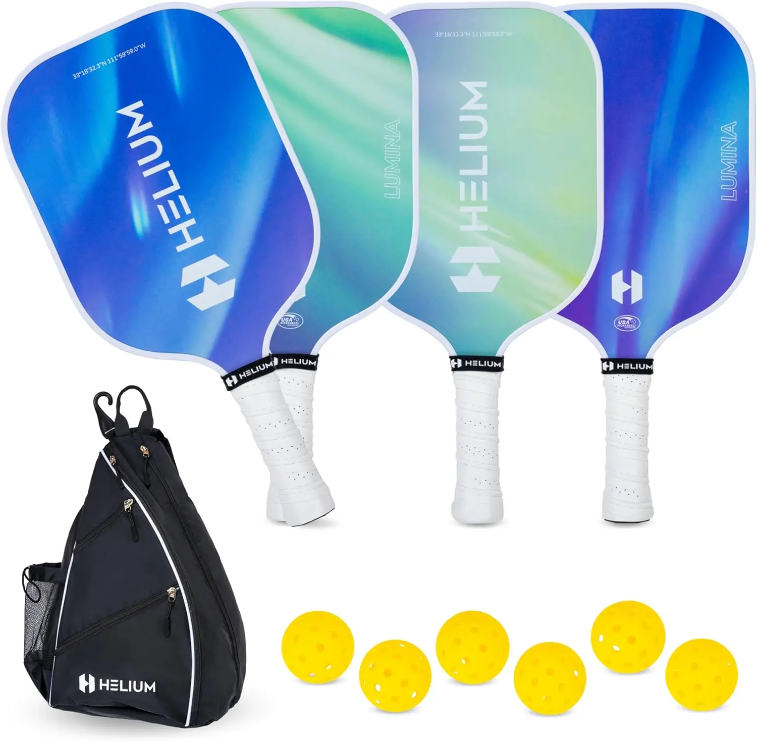 USAPA Certified Carbon Fiber Pickleball Paddles with High-Spin Texture and Lightweight Honeycomb Core
USAPA Certified Carbon Fiber Pickleball Paddles with High-Spin Texture and Lightweight Honeycomb Core