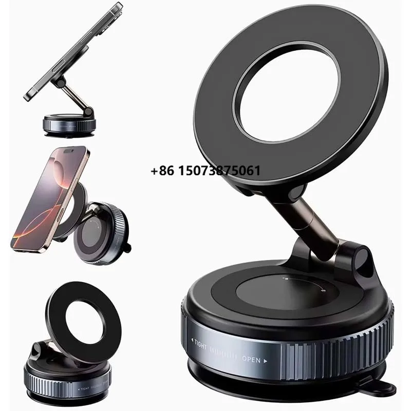 Vacuum Magnetic Phone Holder for Magnetic,Strongest Suction Magnetic 360 Adjustable Car Phone Holder for Any Smooth Surface
Vacuum Magnetic Phone Holder for Magnetic,Strongest Suction Magnetic 360 Adjustable Car Phone Holder for Any Smooth Surface
