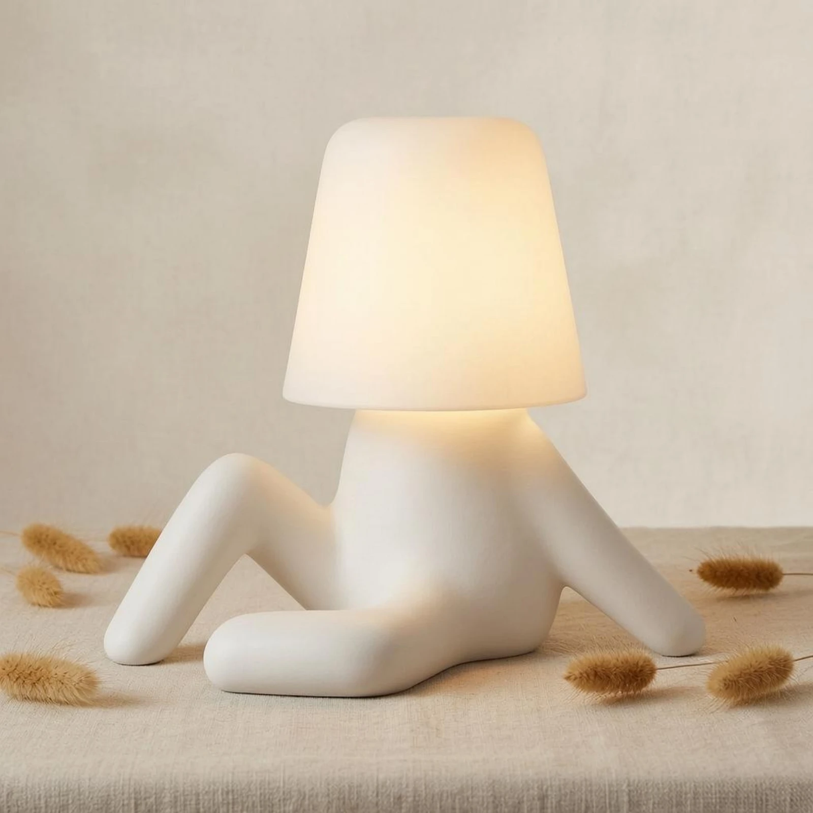 Sitting Figure Lamp Compact Bedside Night Light Cup Shade Lamp Lightweight Home Lighting Corded for Office Desk
Sitting Figure Lamp Compact Bedside Night Light Cup Shade Lamp Lightweight Home Lighting Corded for Office Desk