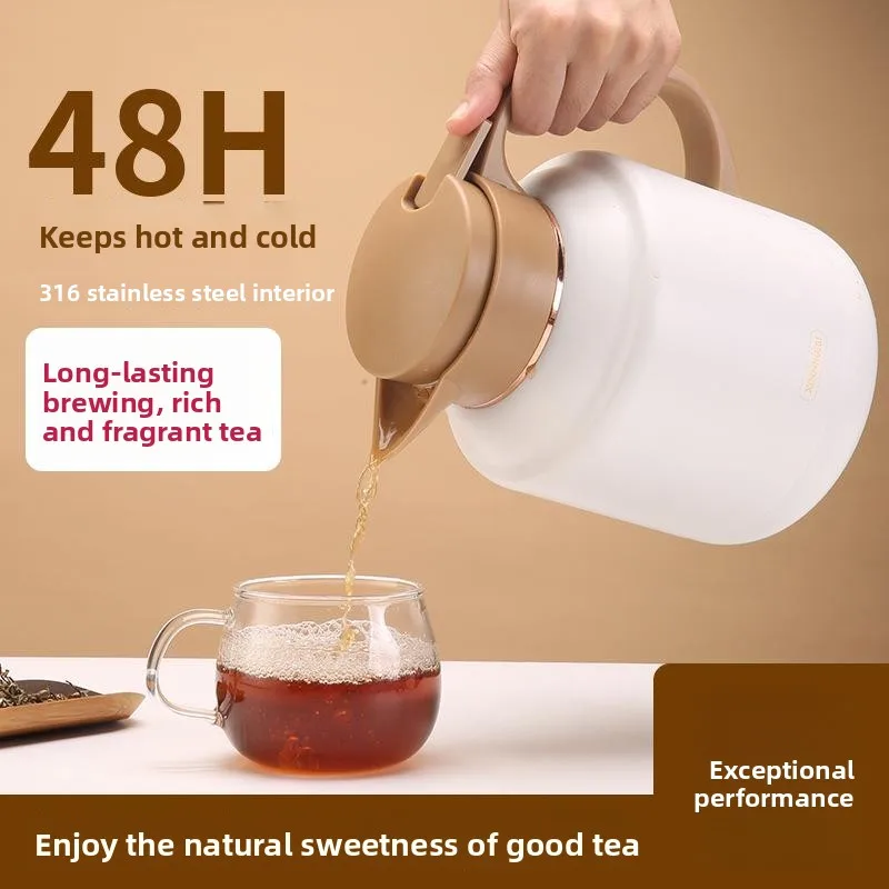 Large Capacity Stainless Steel Tea Pot 36 No Rust Modern Simple Design Insulated Water Bottle for Home Use Tea Brewing
Large Capacity Stainless Steel Tea Pot 36 No Rust Modern Simple Design Insulated Water Bottle for Home Use Tea Brewing