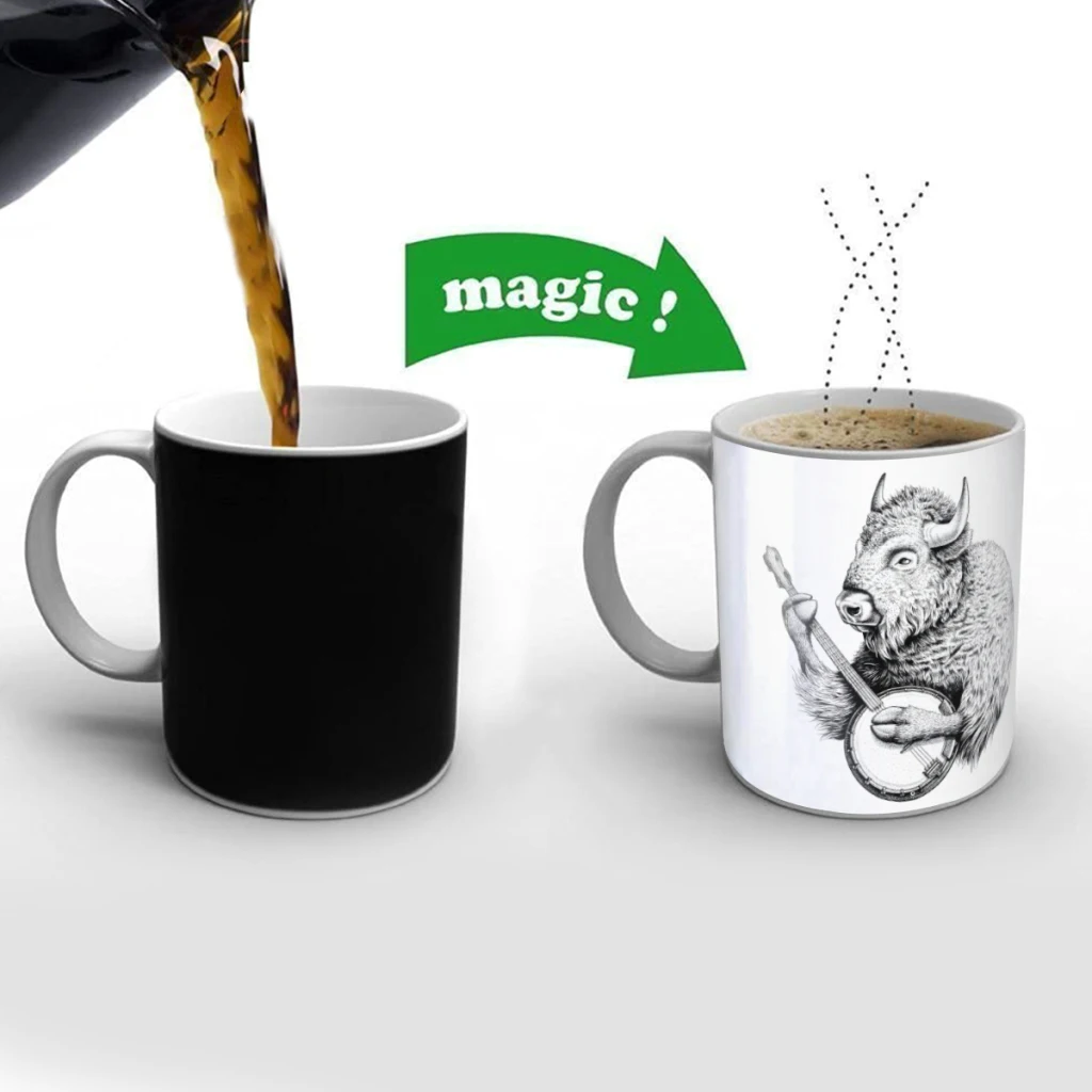 Banjo Bison Creativity Change Color Chang mug Ceramic mug Hot Coffee Cup Breakfast Cup Mug Friend Gift
Banjo Bison Creativity Change Color Chang mug Ceramic mug Hot Coffee Cup Breakfast Cup Mug Friend Gift