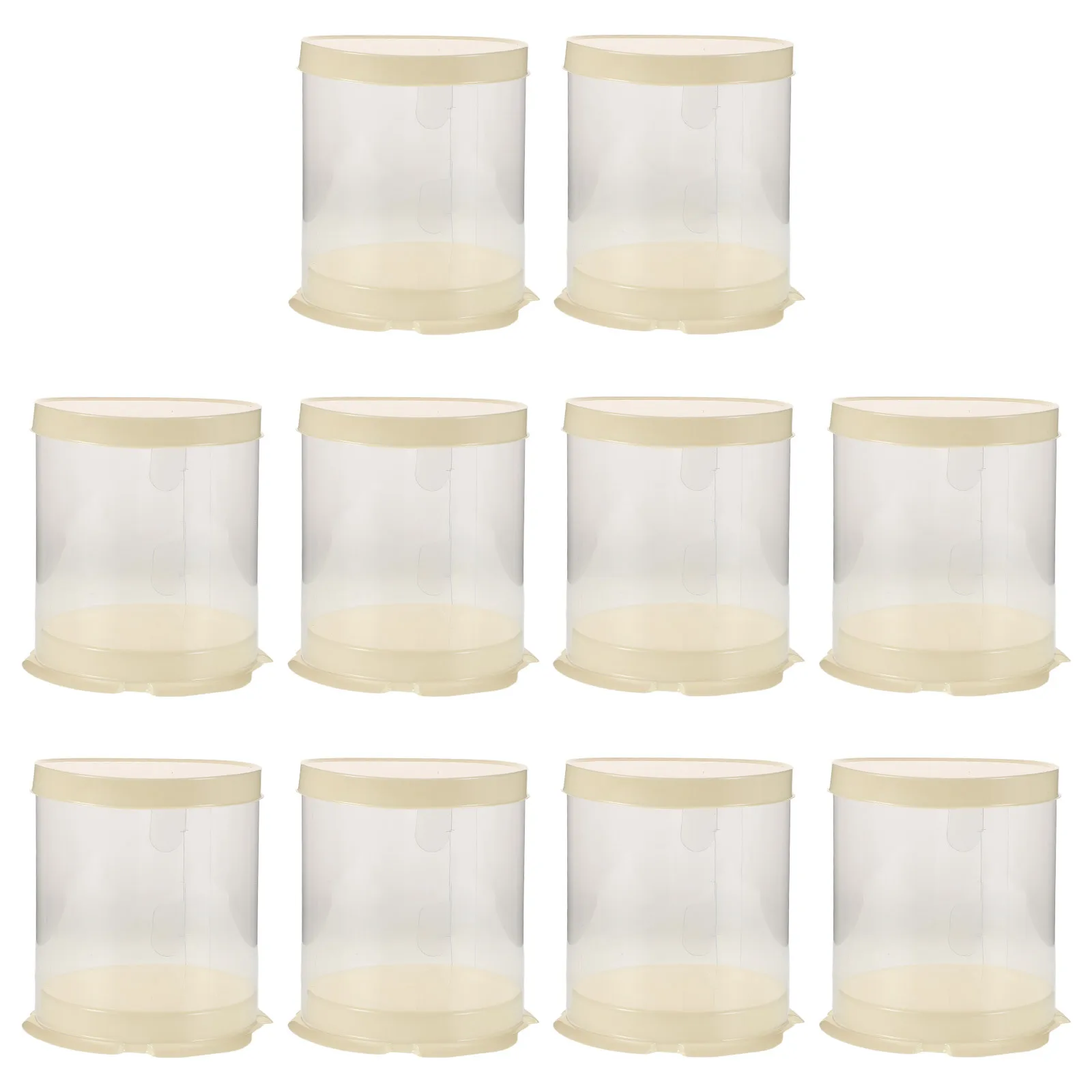 10Pcs Mini Round Transparent Cake Packaging Boxes Plastic Clear Lids Dessert Carrier Portable Cake Box for Birthdays Parties
10Pcs Mini Round Transparent Cake Packaging Boxes Plastic Clear Lids Dessert Carrier Portable Cake Box for Birthdays Parties
