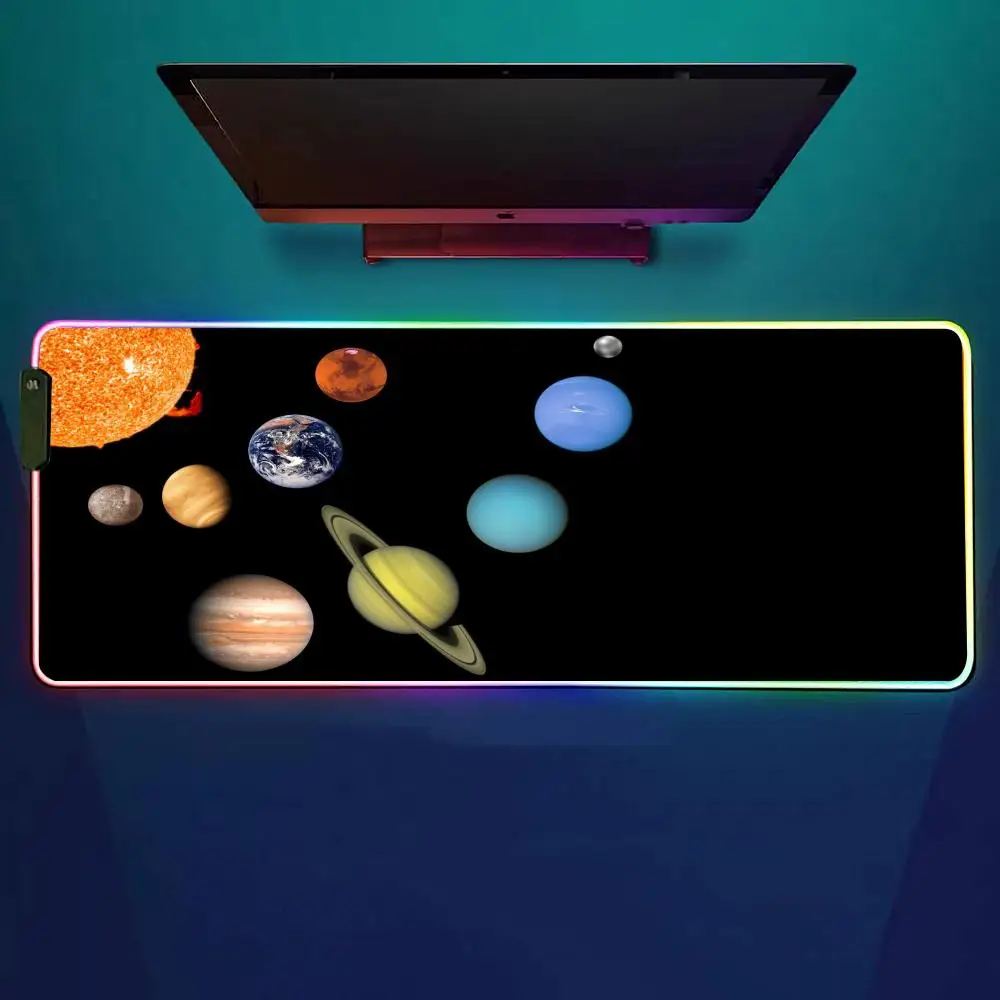 Solar System Mouse Pad RGB Gaming Mouse Pad Desk Mat HD Gamer Large LED Light XXL MousePads
Solar System Mouse Pad RGB Gaming Mouse Pad Desk Mat HD Gamer Large LED Light XXL MousePads