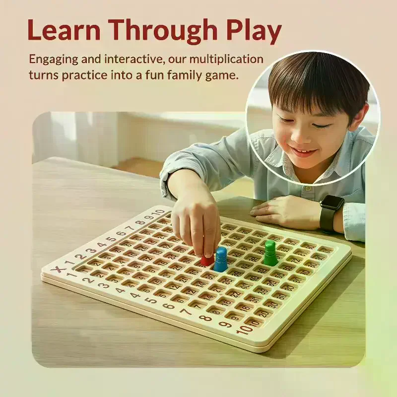 Multiplication Board Game 99 Wooden Montessori Kids Learning Educational Toys Math Counting Hundred Board Interactive Thinking
Multiplication Board Game 99 Wooden Montessori Kids Learning Educational Toys Math Counting Hundred Board Interactive Thinking