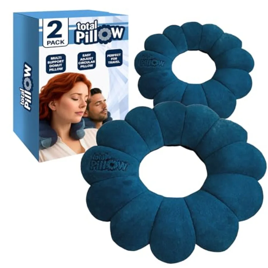 Donut Pillow for Airplane and Travel, Sleeping Neck Pillow, Microbead Comfortable Pillow for Neck, Head, Back, Lumbar and Pelvi
Donut Pillow for Airplane and Travel, Sleeping Neck Pillow, Microbead Comfortable Pillow for Neck, Head, Back, Lumbar and Pelvi