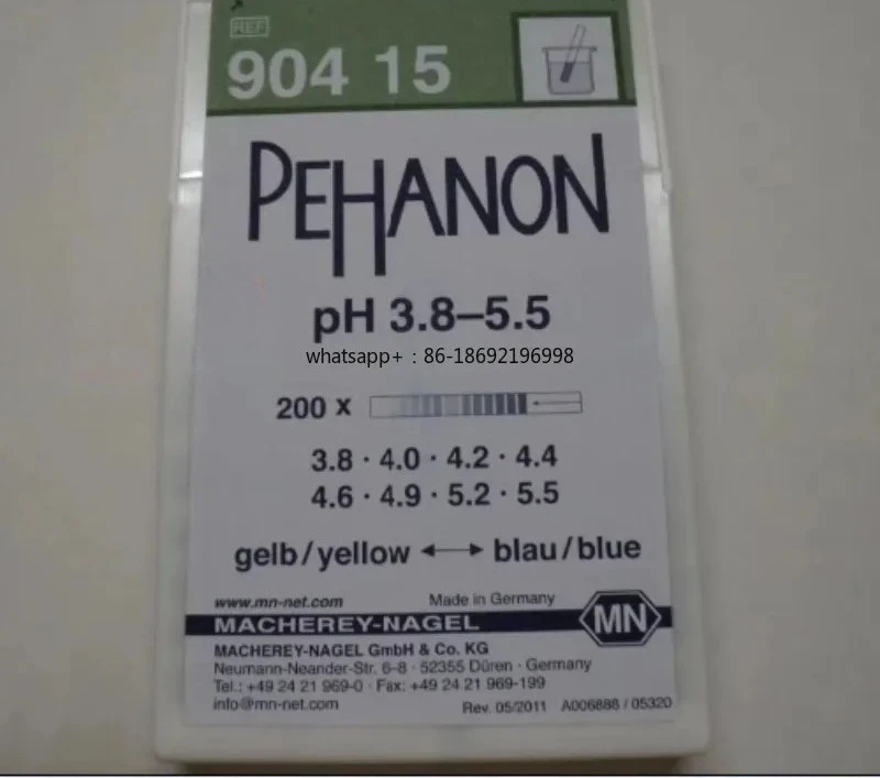 German MN 90415 test strip PEHANON precision PH test paper for electroplating 3.8-5.5 acid-base test paper
German MN 90415 test strip PEHANON precision PH test paper for electroplating 3.8-5.5 acid-base test paper