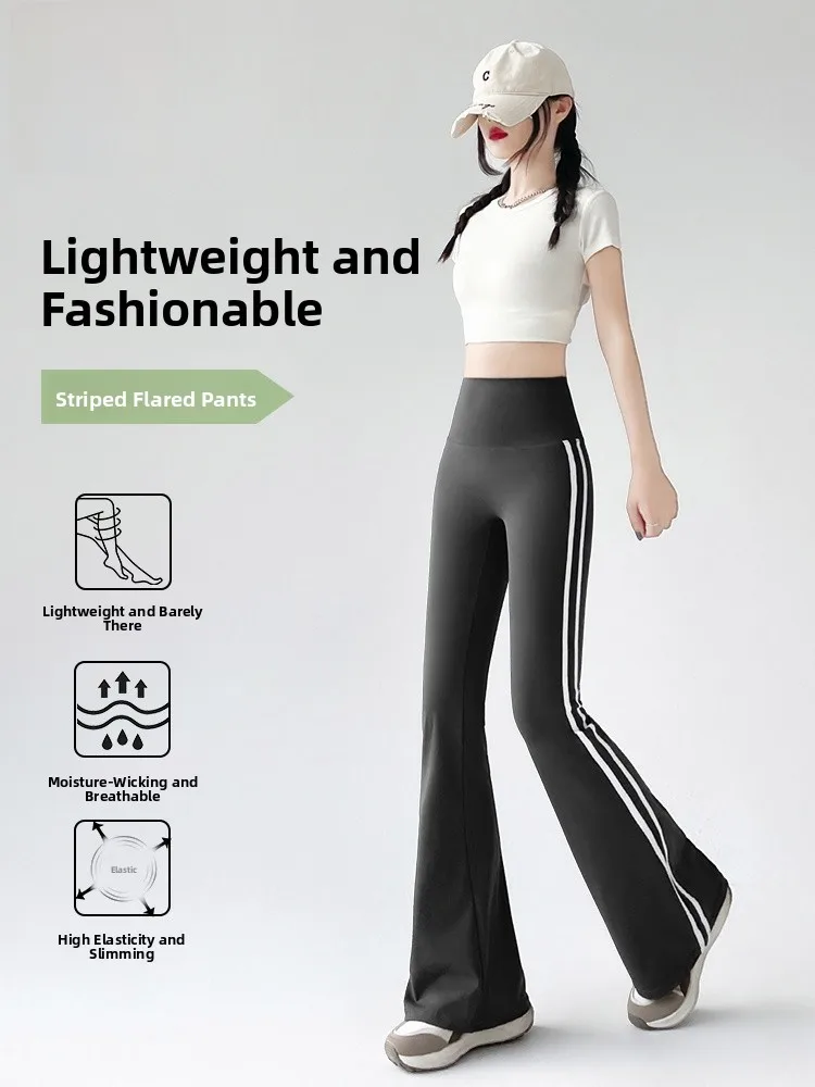 High Waist Yoga Pants Wide Leg Fitn Trousers Bare Sensation Outdoor Wear Striped Qui Dry Woman Bot Lifting
High Waist Yoga Pants Wide Leg Fitn Trousers Bare Sensation Outdoor Wear Striped Qui Dry Woman Bot Lifting