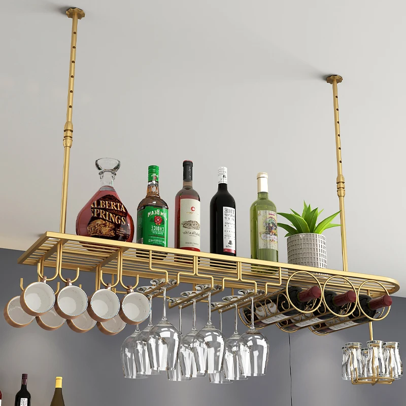 Bar red wine rack upside down European wine glass rack hanging ornament Modern simple shelf hanging red wine glass rack
Bar red wine rack upside down European wine glass rack hanging ornament Modern simple shelf hanging red wine glass rack