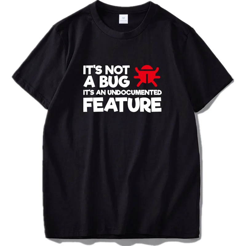 FPIt's Not A Bug Its Undocumented Feature System Spider Camiseta Program 100% Cotton Tee shirt Size
FPIt's Not A Bug Its Undocumented Feature System Spider Camiseta Program 100% Cotton Tee shirt Size