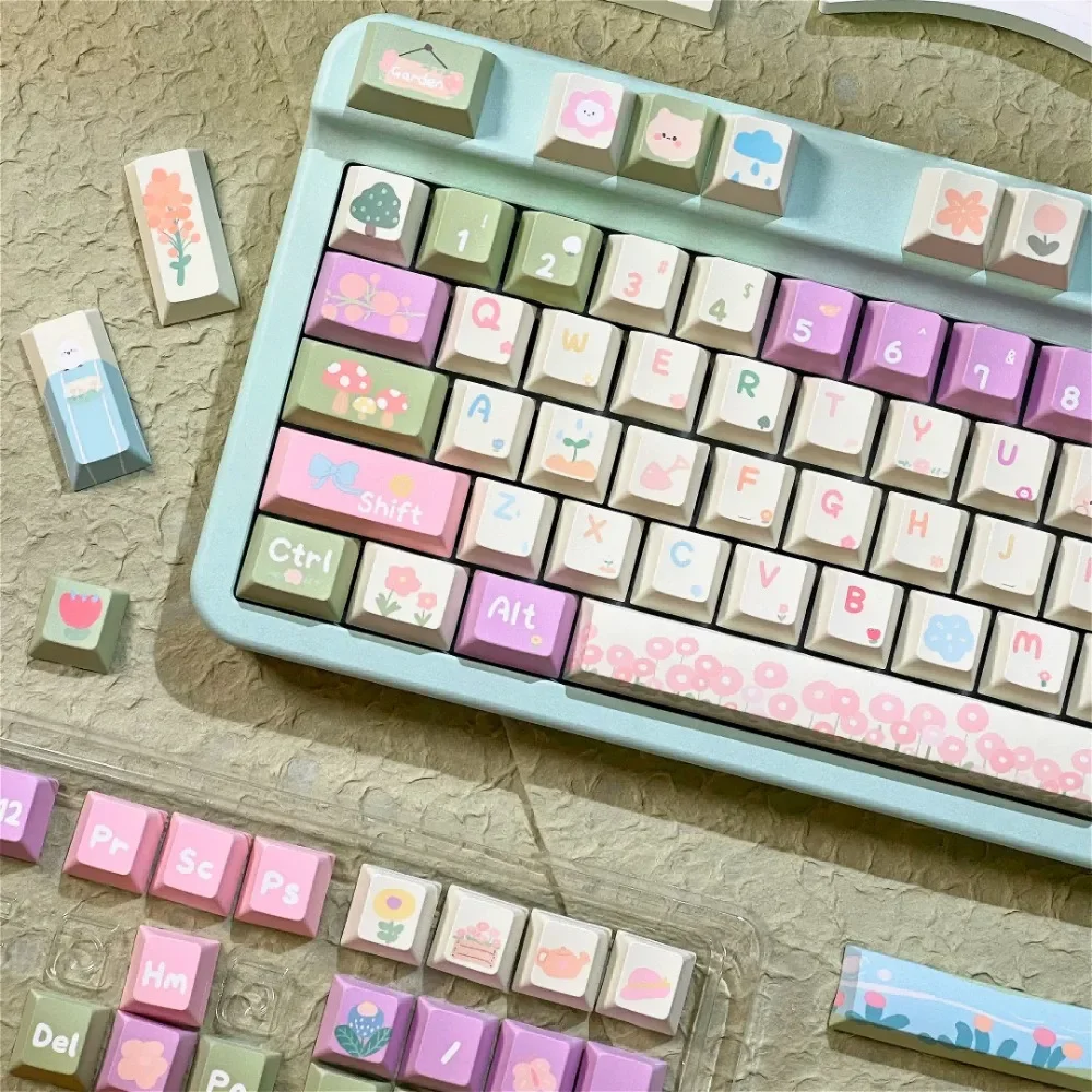 Keyboard Keycaps, Small Garden, Cherry, Small Full PBT for Cherry MX 104/87/61 Mechanical Keyboard Accessories
Keyboard Keycaps, Small Garden, Cherry, Small Full PBT for Cherry MX 104/87/61 Mechanical Keyboard Accessories