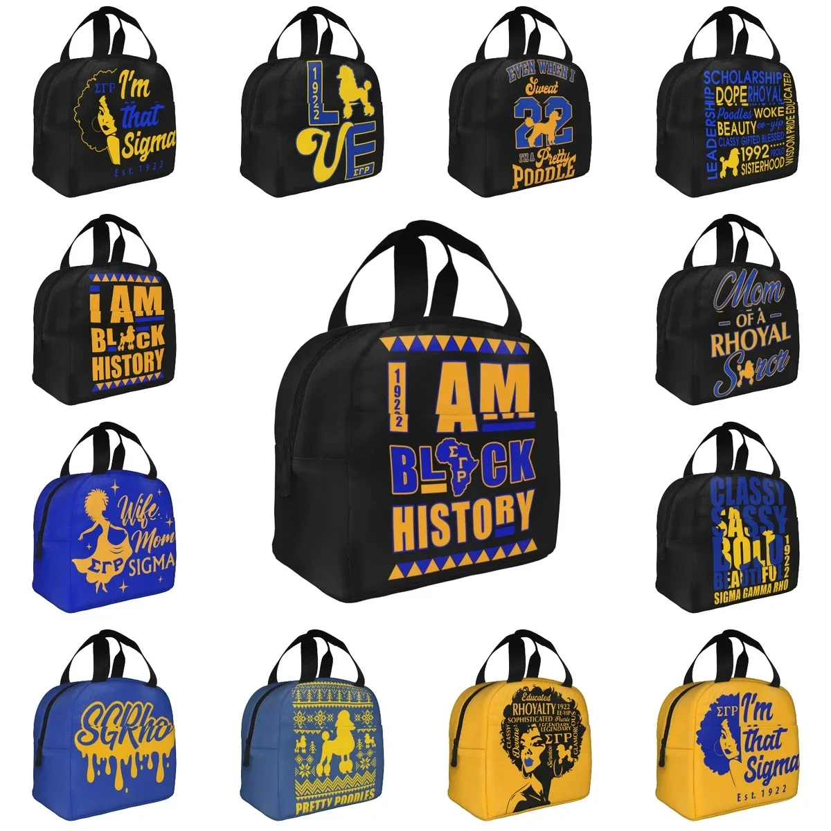 Sigma SGR Gamma Rho Lunch Bag Large Capacity Waterproof Thermal Insulation Food Storage Box School Work Adults Kids Unisex
Sigma SGR Gamma Rho Lunch Bag Large Capacity Waterproof Thermal Insulation Food Storage Box School Work Adults Kids Unisex