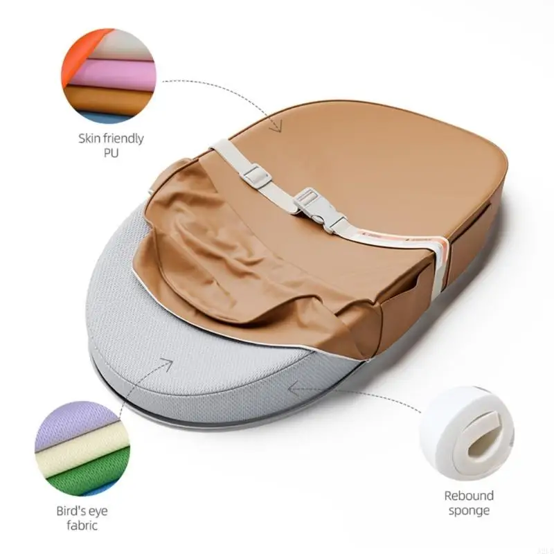 Soft Waterproof PU Leather Baby Changing Pad Toddler Sleep Bed with Nonslip Base for Safe Diaper Changing A2UB
Soft Waterproof PU Leather Baby Changing Pad Toddler Sleep Bed with Nonslip Base for Safe Diaper Changing A2UB