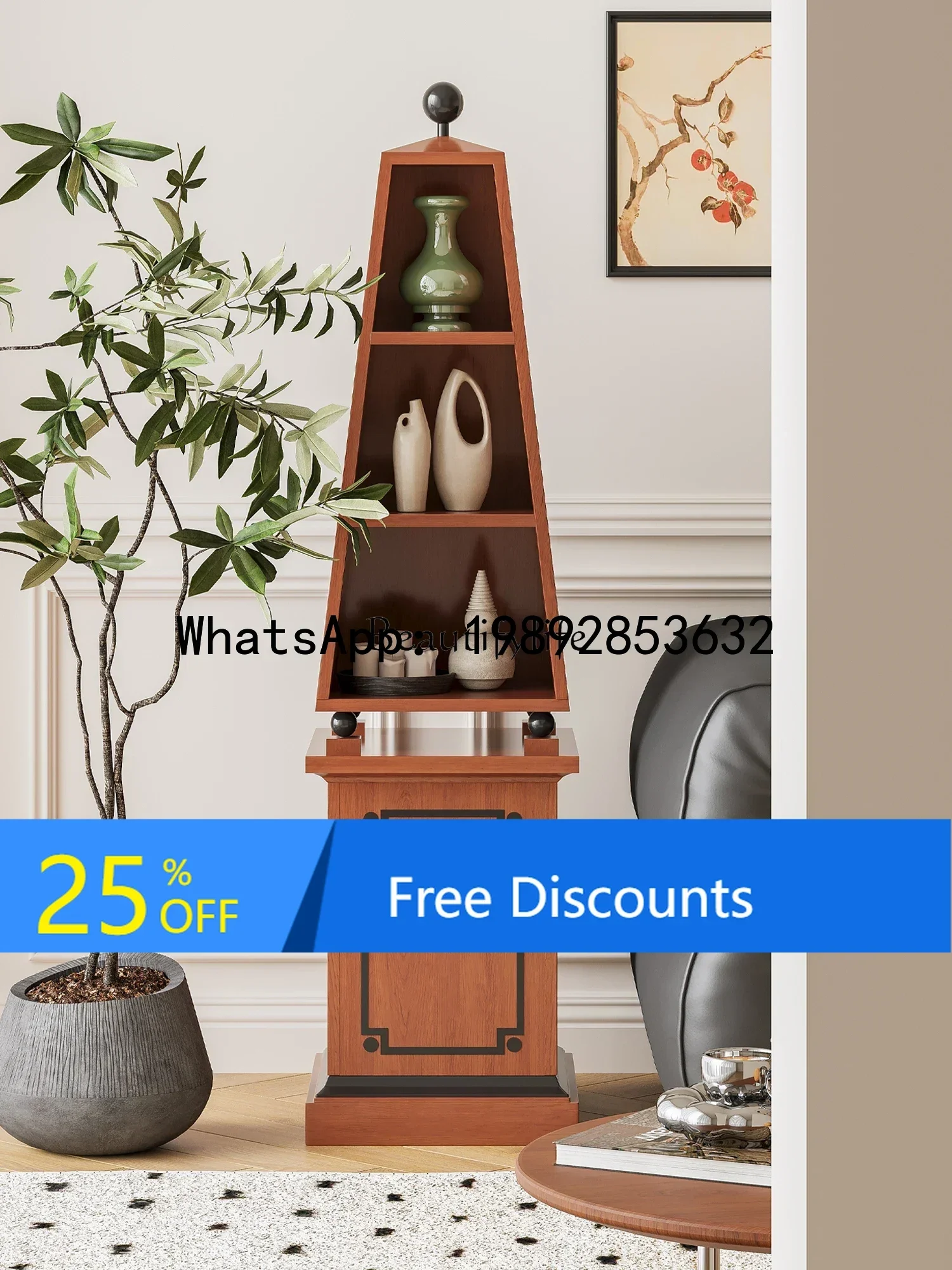 HH 06 Solid Wood Mid-Ancient Pyramid Corner Cabinet Design Sense Living Room Bedroom Storage Shelves Storage Integrated Cabinet
HH 06 Solid Wood Mid-Ancient Pyramid Corner Cabinet Design Sense Living Room Bedroom Storage Shelves Storage Integrated Cabinet