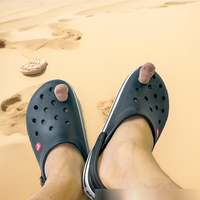 Funny Simulation Big Toe Accessories for Clogs with Big Toe Holes, Prank Slipper Decorations for Mischief and Gags
Funny Simulation Big Toe Accessories for Clogs with Big Toe Holes, Prank Slipper Decorations for Mischief and Gags