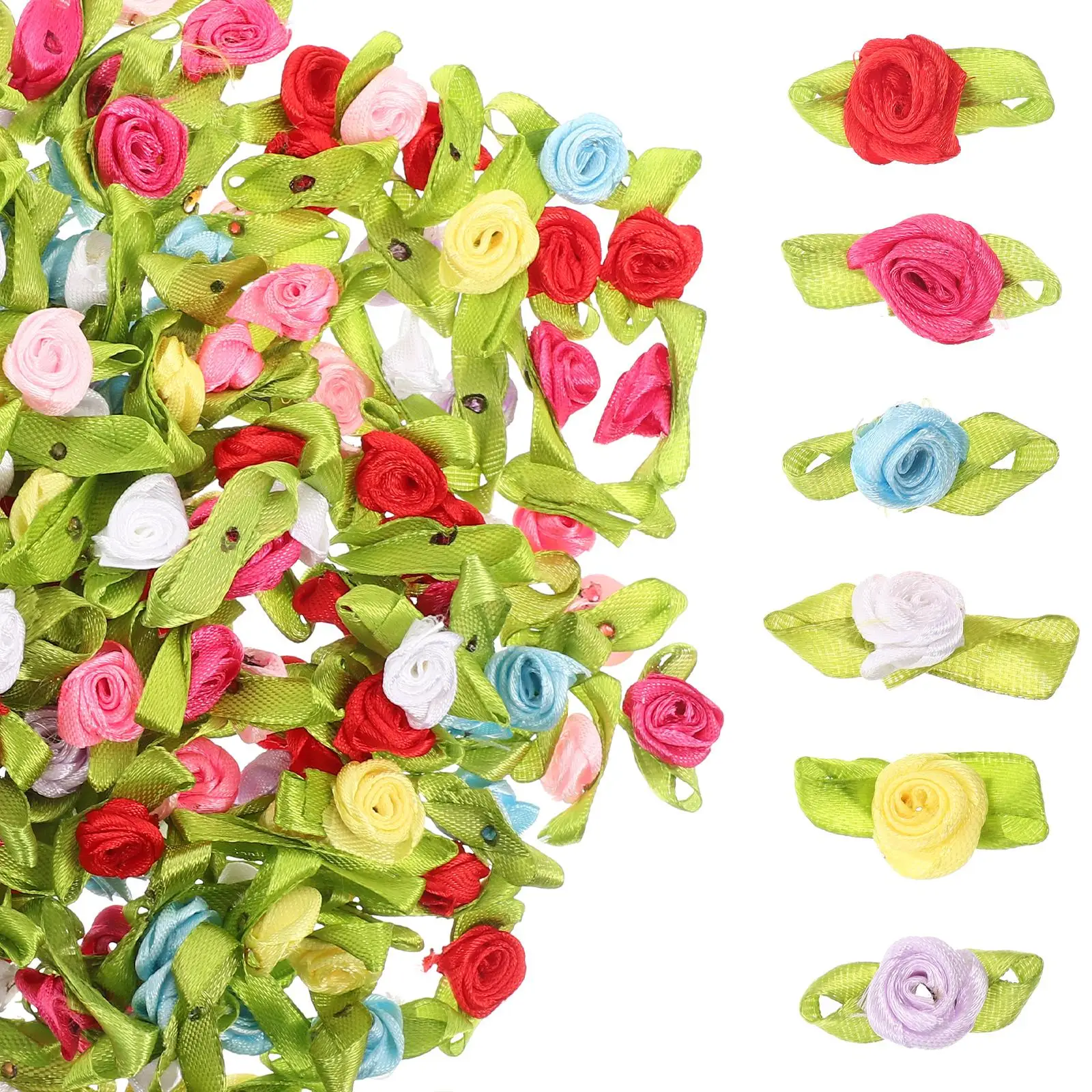 200 Pcs Artificial Ribbon Roses Polyester Fabric Flowers for DIY Crafts Decoration Mini Satin Rosettes Accessories Jewelry
200 Pcs Artificial Ribbon Roses Polyester Fabric Flowers for DIY Crafts Decoration Mini Satin Rosettes Accessories Jewelry