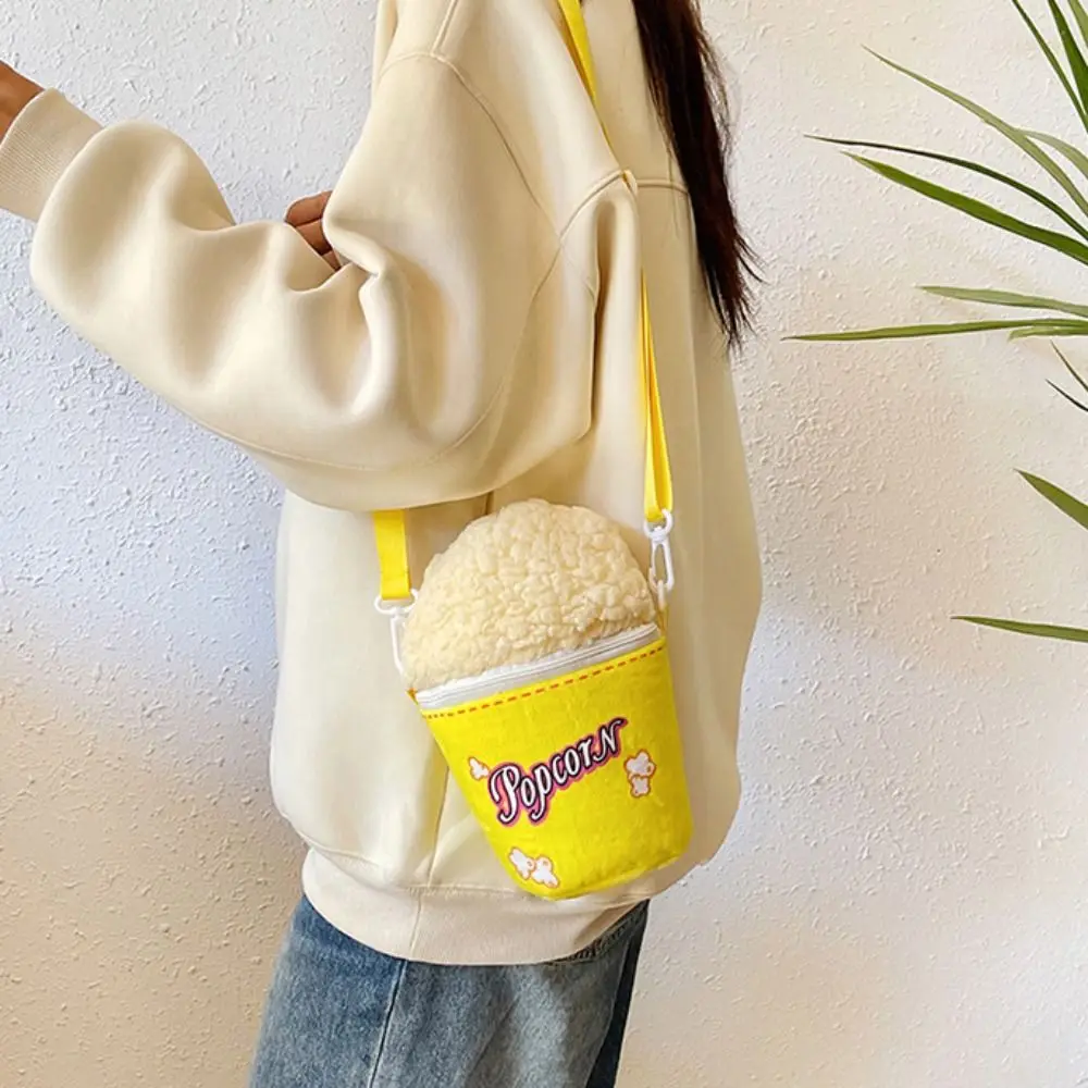 Personality Cartoon Popcorn Shoulder Bag Adjustable Strap Funny Popcorn Crossbody Bag Soft Creative Bucket Bag Outdoor
Personality Cartoon Popcorn Shoulder Bag Adjustable Strap Funny Popcorn Crossbody Bag Soft Creative Bucket Bag Outdoor