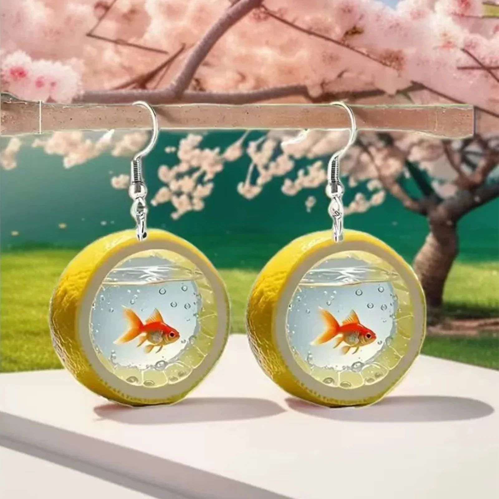 Women's Acrylic Lemon Drop Earrings Glossy Texture Smooth Lemon Shape Earrings for New Year Festival Jewelry
Women's Acrylic Lemon Drop Earrings Glossy Texture Smooth Lemon Shape Earrings for New Year Festival Jewelry
