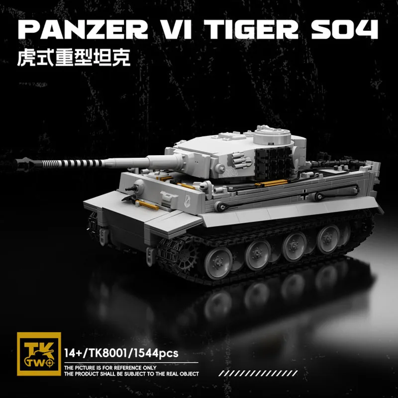 New TK8001 1544pcs MOC Ww2 Military 1:28 Tiger Heavy Tank Building Blocks Bricks Assembling Model Toys for Boys Gift Set
New TK8001 1544pcs MOC Ww2 Military 1:28 Tiger Heavy Tank Building Blocks Bricks Assembling Model Toys for Boys Gift Set
