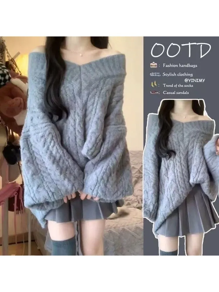 Autumn Winter Lazy Style Knitted Sweater And Pleated Skirt Women's Two-Piece Set Soft Korean Fashion College Student Look
Autumn Winter Lazy Style Knitted Sweater And Pleated Skirt Women's Two-Piece Set Soft Korean Fashion College Student Look