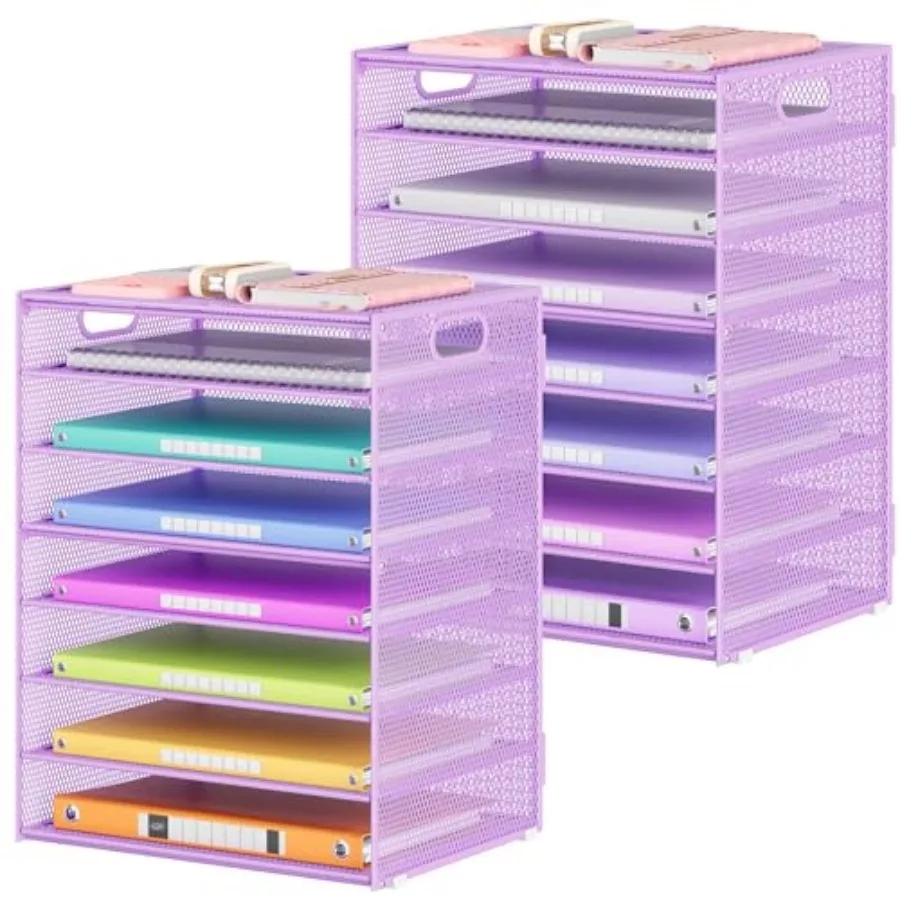 Office Desk File Organizer, Letter Tray Paper Organizer with Handle, Including 5 Adjustable Slide Trays for Organizing Desk Wor
Office Desk File Organizer, Letter Tray Paper Organizer with Handle, Including 5 Adjustable Slide Trays for Organizing Desk Wor