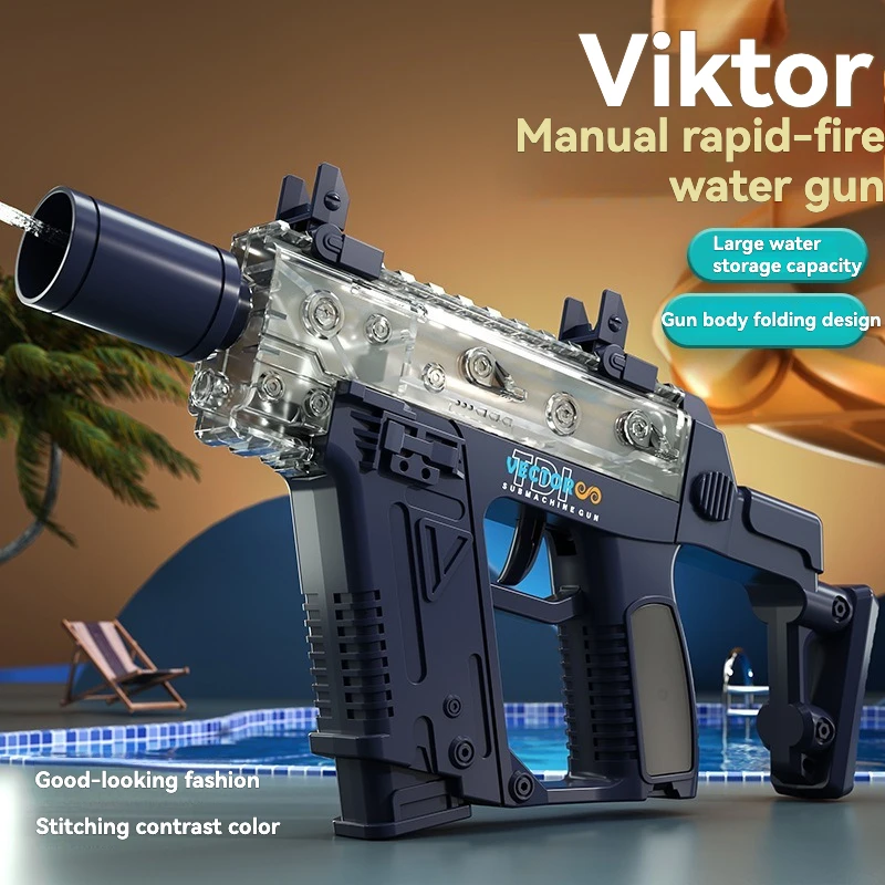 2026 new Victor manual continuous water gun, children's water play toy, high-pressure water gun folding, essential for summer wa
2026 new Victor manual continuous water gun, children's water play toy, high-pressure water gun folding, essential for summer wa