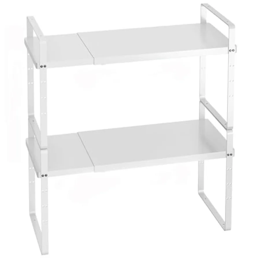 Expandable Cabinet Storage Shelf Organizer Rack, 2 Pack Heavy Duty Steel Metal Spice Rack Adjustable Height Garage Pantry Shelf
Expandable Cabinet Storage Shelf Organizer Rack, 2 Pack Heavy Duty Steel Metal Spice Rack Adjustable Height Garage Pantry Shelf