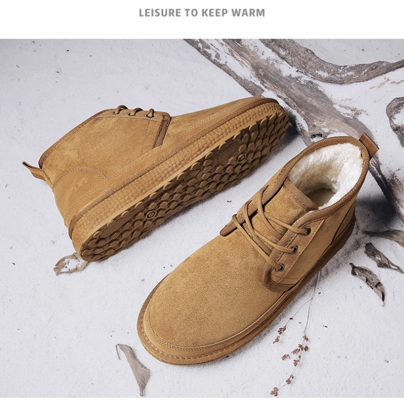 Winter Snow Boots in Solid Color Large Size Men's Round-toed Flat Heel High-quality Cotton Imitating Cowhide High Quality Shoes
Winter Snow Boots in Solid Color Large Size Men's Round-toed Flat Heel High-quality Cotton Imitating Cowhide High Quality Shoes