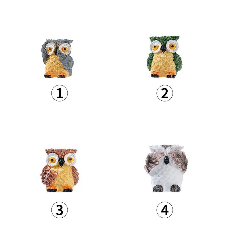 4Pcs Miniature Resin Owl Sculptures for Garden Bonsai Home Office Decor Mini Owl Statue Ornaments Resin Micro Landscape
4Pcs Miniature Resin Owl Sculptures for Garden Bonsai Home Office Decor Mini Owl Statue Ornaments Resin Micro Landscape
