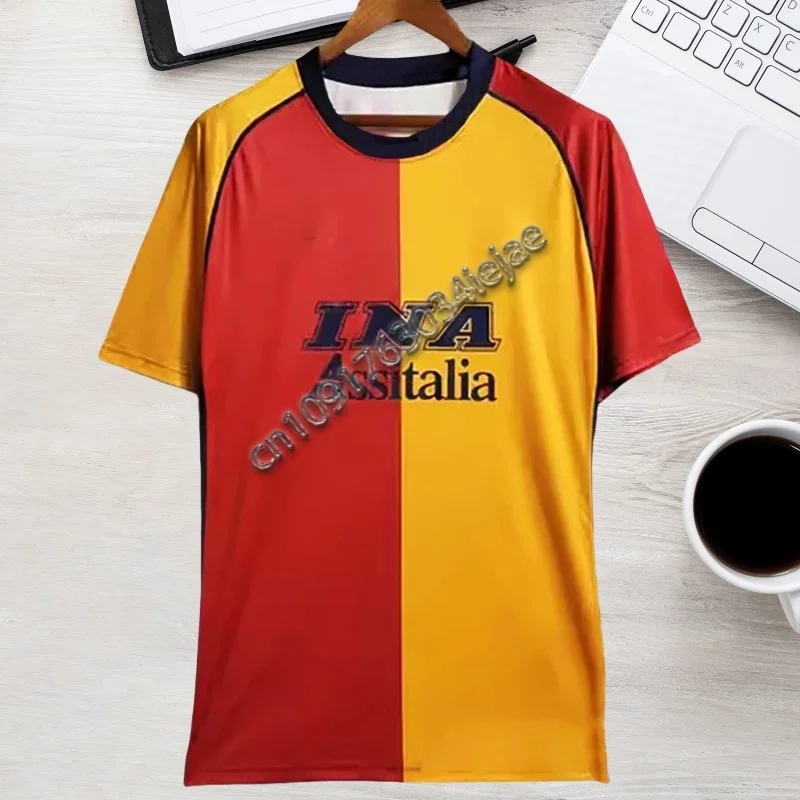 MOTO-Men's Breathable Football Tops Serie A Roma Retro Jersey Totti Battistuta Nakata Hidesu Classic Home Football Uniform
MOTO-Men's Breathable Football Tops Serie A Roma Retro Jersey Totti Battistuta Nakata Hidesu Classic Home Football Uniform