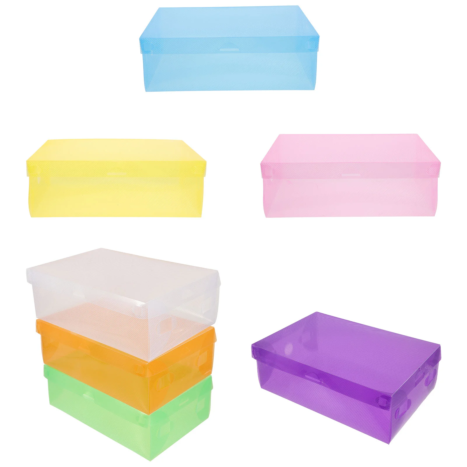 7 Pcs Thickened Transparent Color Men's and Women's Storage Shoe Box Children's Set of Colors Cabinet Boxes Organizer
7 Pcs Thickened Transparent Color Men's and Women's Storage Shoe Box Children's Set of Colors Cabinet Boxes Organizer