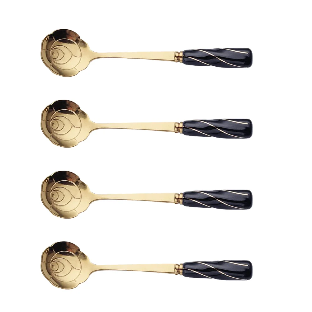 4 Pcs Flower-shaped Spoon Face Ceramic Handle Utensil Dessert Fancy Spoons Ice Cream Ceramics Sundae
4 Pcs Flower-shaped Spoon Face Ceramic Handle Utensil Dessert Fancy Spoons Ice Cream Ceramics Sundae