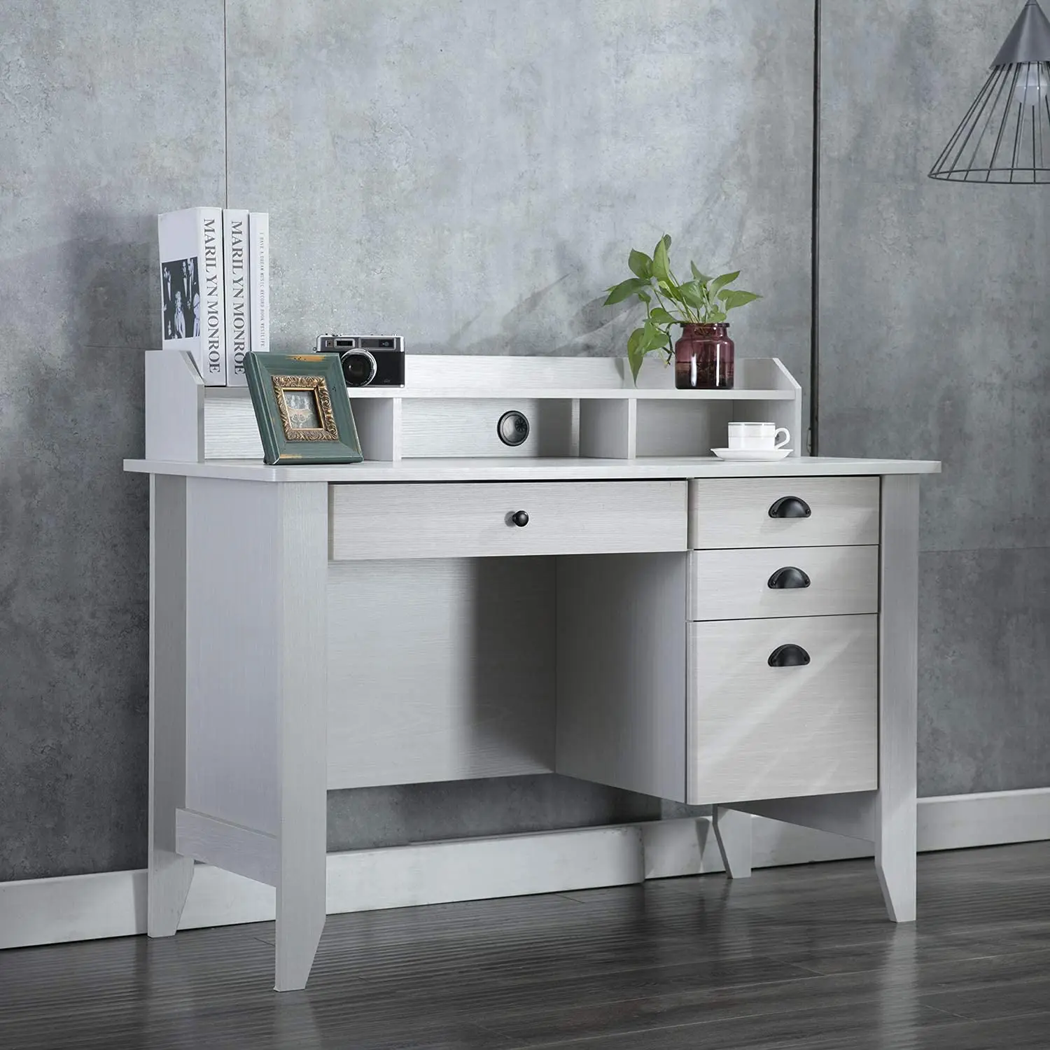 4 Drawer Computer Desk with Storage Hutch Vintage Office Study Writing Table Small Space Oak White, Customized
4 Drawer Computer Desk with Storage Hutch Vintage Office Study Writing Table Small Space Oak White, Customized