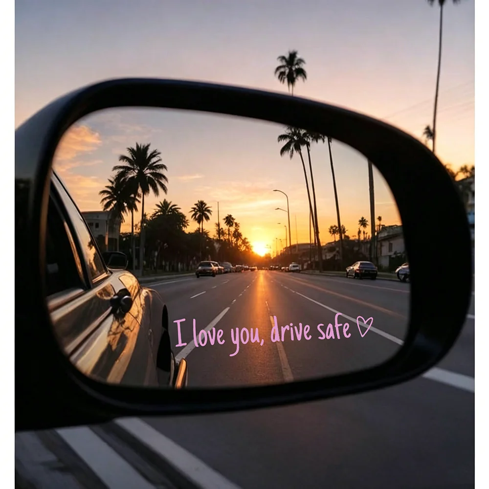 Waterproof I Love You Drive Safe Car Mirror Sticker, Vinyl Decal for Rearview Mirror/Window
Waterproof I Love You Drive Safe Car Mirror Sticker, Vinyl Decal for Rearview Mirror/Window