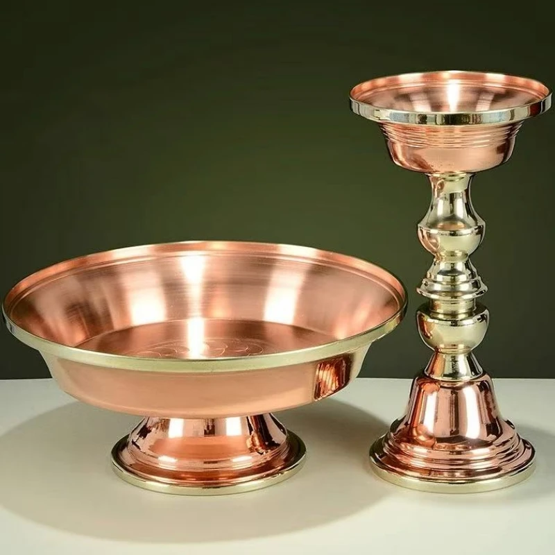 Tibetan-Style Guardian Ritual Cup Red Copper Polishing Tribute Holy Water Plate Home Gift Buddhist Item Religious Decorative
Tibetan-Style Guardian Ritual Cup Red Copper Polishing Tribute Holy Water Plate Home Gift Buddhist Item Religious Decorative