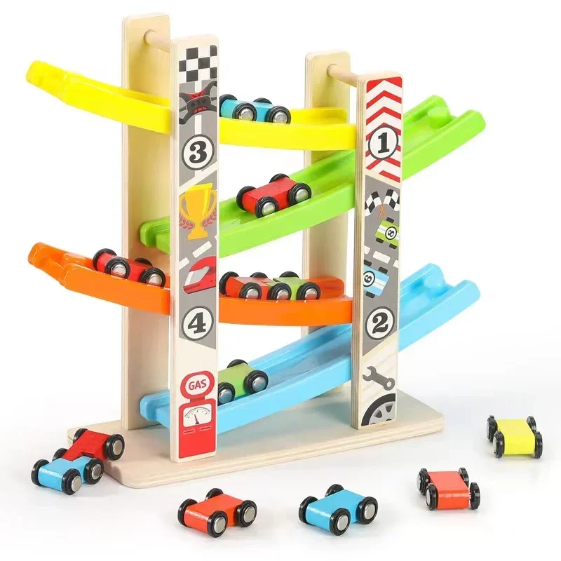 4/7 Track Wooden Ramp Racing Toddler Toy Car Set Montessori Educational Toy Game Mini Inertia Slide Roller Coaster Racing
4/7 Track Wooden Ramp Racing Toddler Toy Car Set Montessori Educational Toy Game Mini Inertia Slide Roller Coaster Racing