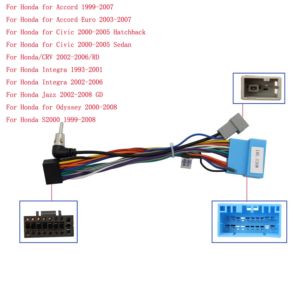 Car Radio Stereo Wiring Harness Cable Adapter Android 16pin For Acura CL Integra for Honda for civic crv accord integra jazz
Car Radio Stereo Wiring Harness Cable Adapter Android 16pin For Acura CL Integra for Honda for civic crv accord integra jazz