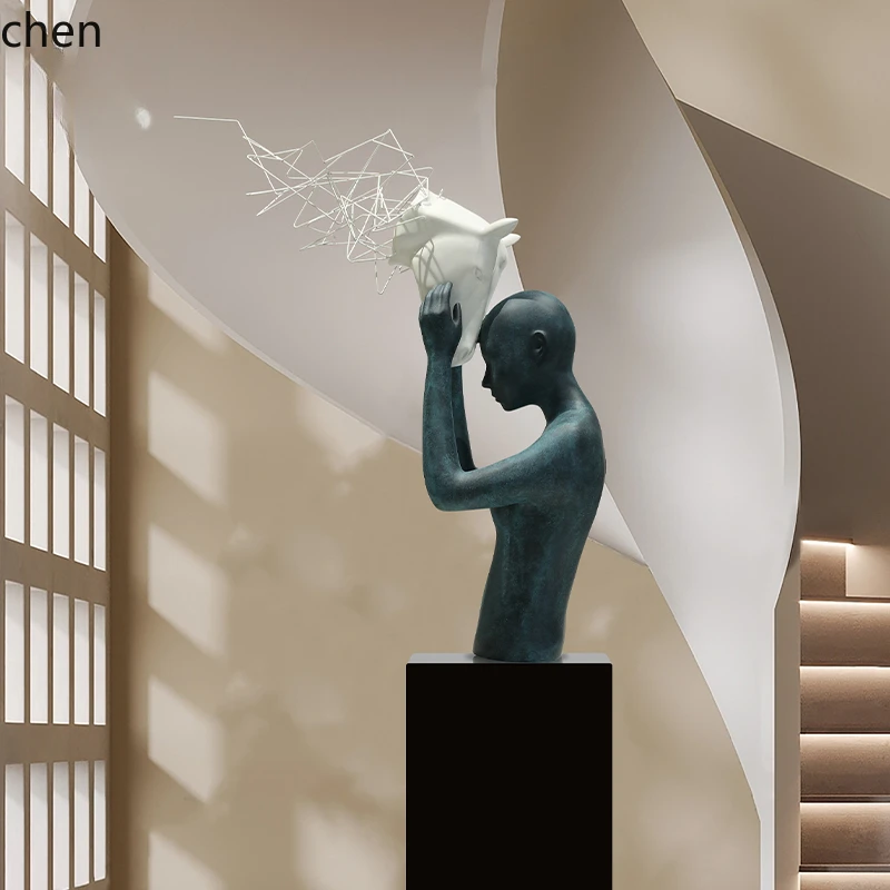 HTT abstract figure horse head light luxury art installation ornament hotel sales hall soft floor sculpture
HTT abstract figure horse head light luxury art installation ornament hotel sales hall soft floor sculpture