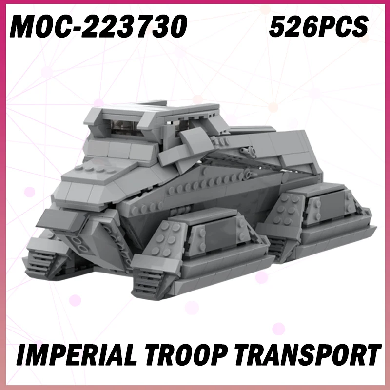 526 шт. MOC-223730 Императорский войск, транспорт, креативная детская кирпичная игрушка, фестиваль на день рождения, сделай сам, Рождество для взрослых, подарок
526 шт. MOC-223730 Императорский войск, транспорт, креативная детская кирпичная игрушка, фестиваль на день рождения, сделай сам, Рождество для взрослых, подарок
