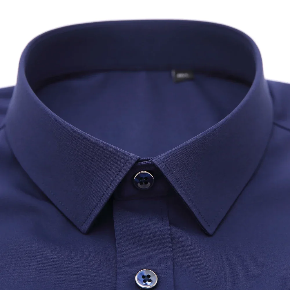 Men's Casual Soft Silky Fabric Long Sleeve Dress Shirts Single Patch Pocket Standard-fit Formal Business Work Office Solid Shirt
Men's Casual Soft Silky Fabric Long Sleeve Dress Shirts Single Patch Pocket Standard-fit Formal Business Work Office Solid Shirt