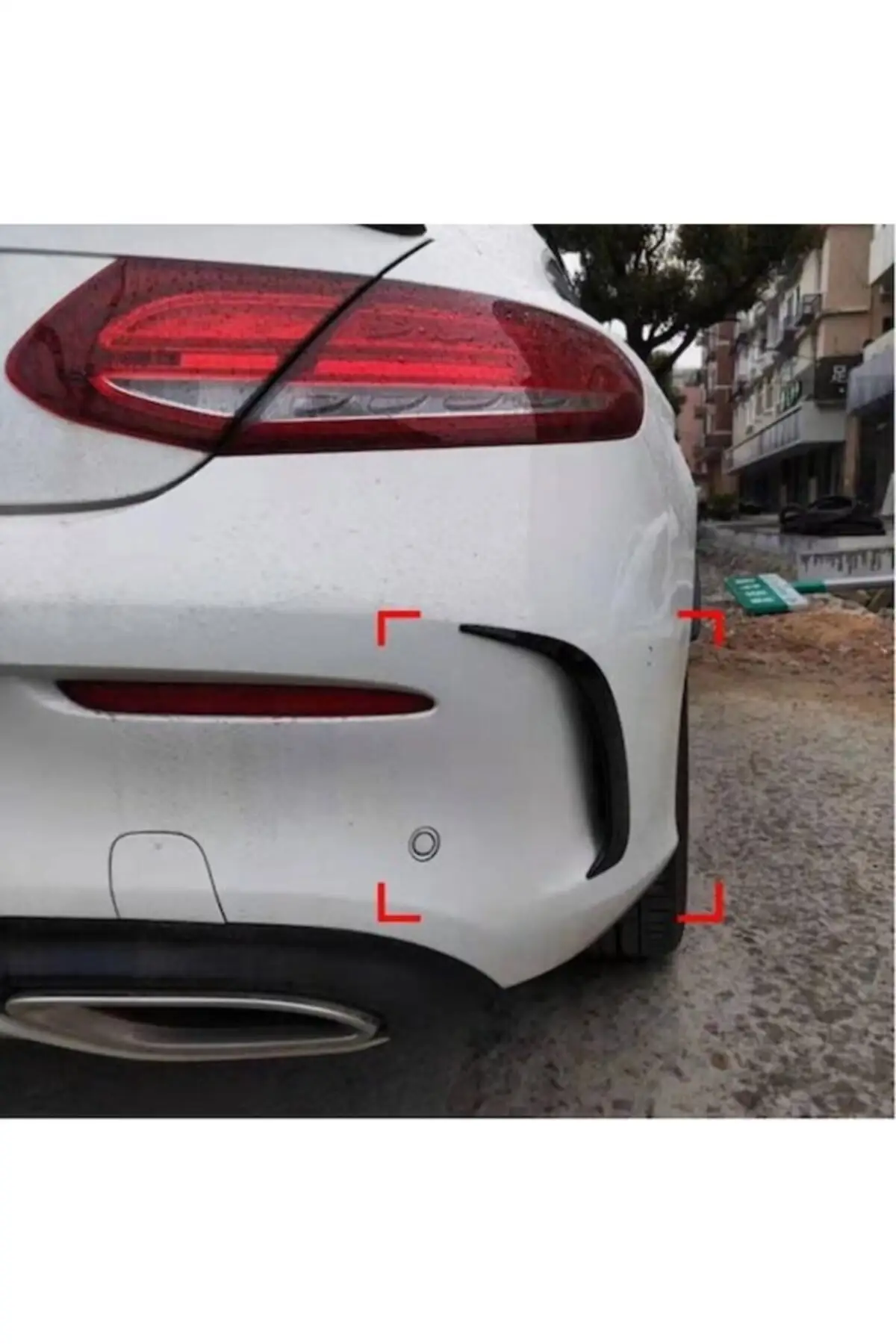 Glossy Bright Black Rear Bumper Scirocco Side Vent Flaps for Mercedes Benz C-Class W205 Coupe AMG Sport High quality
Glossy Bright Black Rear Bumper Scirocco Side Vent Flaps for Mercedes Benz C-Class W205 Coupe AMG Sport High quality