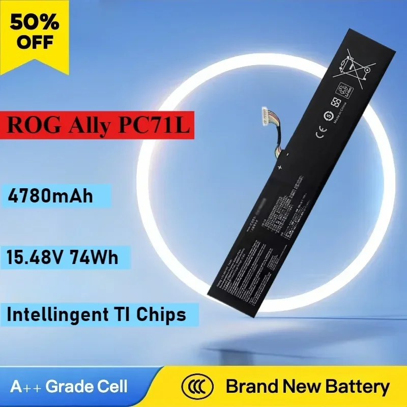 C41N2208 Brand New ROG Ally PC71L 15.48V 74Wh 4780mAh Handheld Battery for ASUS RC71L Gaming Handheld Series with Free Tools
C41N2208 Brand New ROG Ally PC71L 15.48V 74Wh 4780mAh Handheld Battery for ASUS RC71L Gaming Handheld Series with Free Tools