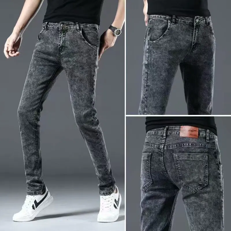 Slim Fit Men's Jeans Trendy Brand Korean Sle Casual Versatile Summer Thin Men's Long Pants Straight Leg Jeans for Youth
Slim Fit Men's Jeans Trendy Brand Korean Sle Casual Versatile Summer Thin Men's Long Pants Straight Leg Jeans for Youth