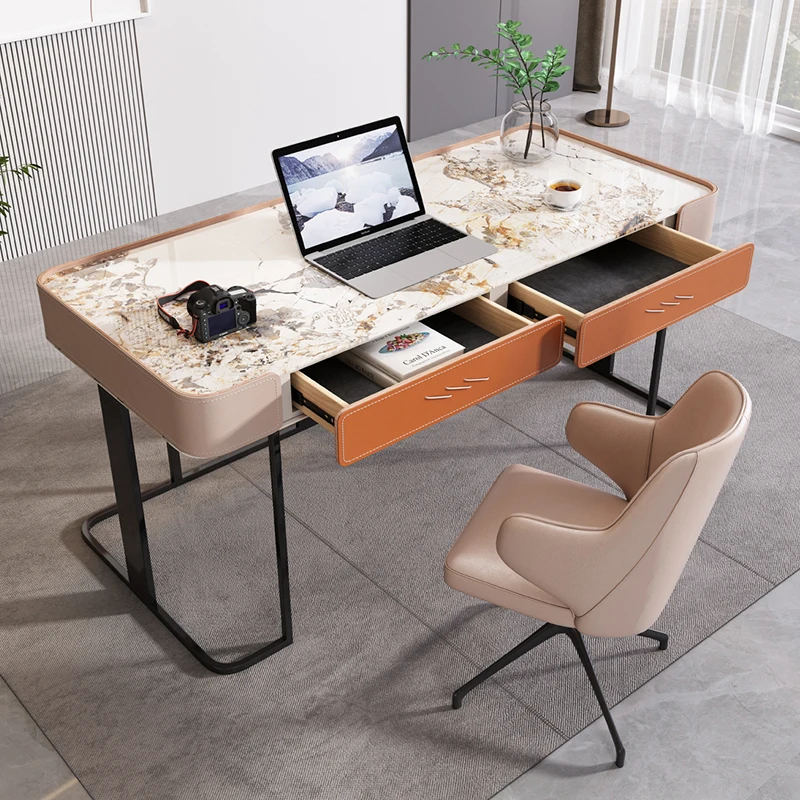 Slate desk Italian light luxury design modern simple desk minimalist study furniture desk chair calligraphy table
Slate desk Italian light luxury design modern simple desk minimalist study furniture desk chair calligraphy table