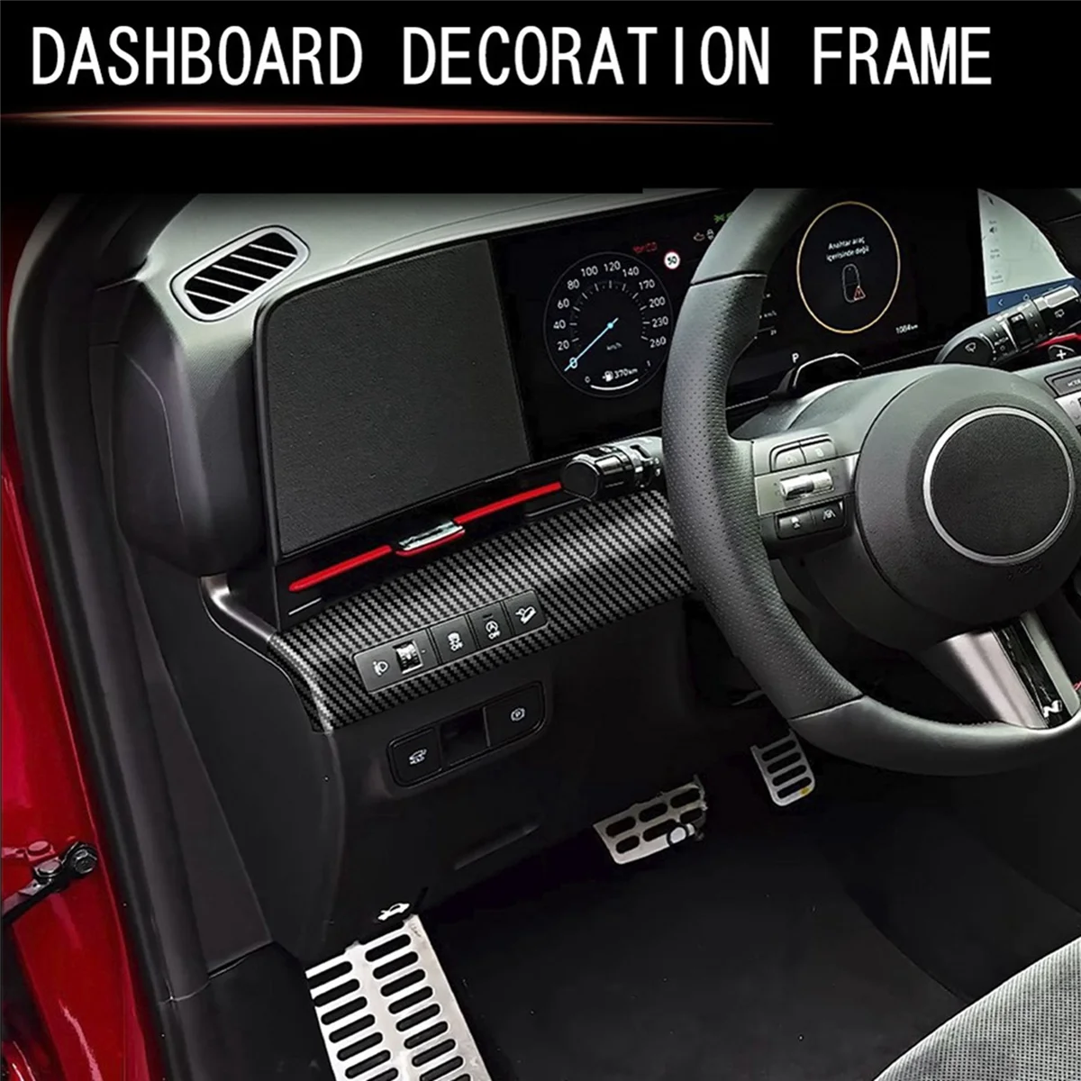 Car Central Control Trim Panel Frame for Hyundai KONA 2024+ Car Multi-Function Button Trim Panel Carbon Fiber Pattern
Car Central Control Trim Panel Frame for Hyundai KONA 2024+ Car Multi-Function Button Trim Panel Carbon Fiber Pattern