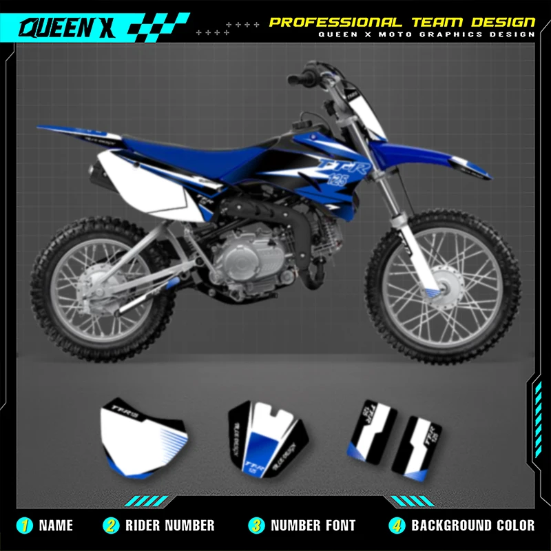 Queen X MOTOR Custom Motorcycle Graphics Background Decal Stickers Kits For YAMAHA TTR110 2008-2021 Number Name Custom
Queen X MOTOR Custom Motorcycle Graphics Background Decal Stickers Kits For YAMAHA TTR110 2008-2021 Number Name Custom