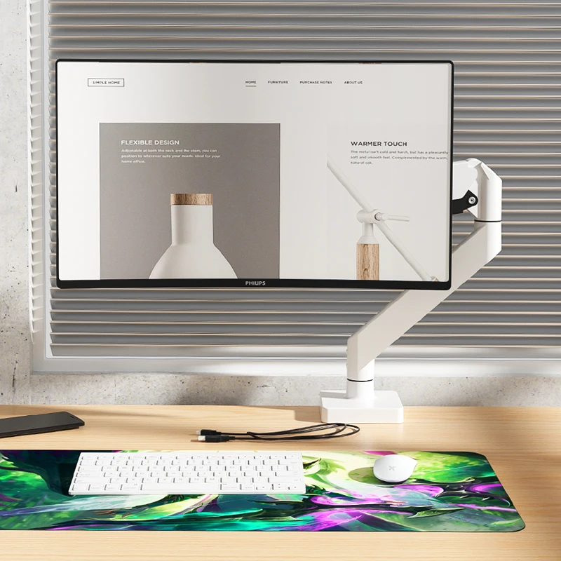 17-43“ 15kg single arm air press gas spring vesa 100x100 monitor desk mount stand clamp grommet base PC desk holder White M7
17-43“ 15kg single arm air press gas spring vesa 100x100 monitor desk mount stand clamp grommet base PC desk holder White M7