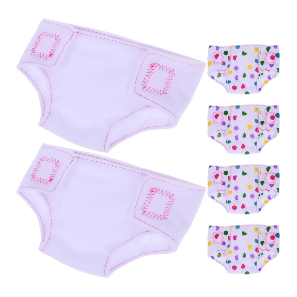 6pcs Diapers Underwear Set Adjustable 18 Inch Baby Accessories Reusable Cloth Diapers Pretend Play Dressing Game
6pcs Diapers Underwear Set Adjustable 18 Inch Baby Accessories Reusable Cloth Diapers Pretend Play Dressing Game
