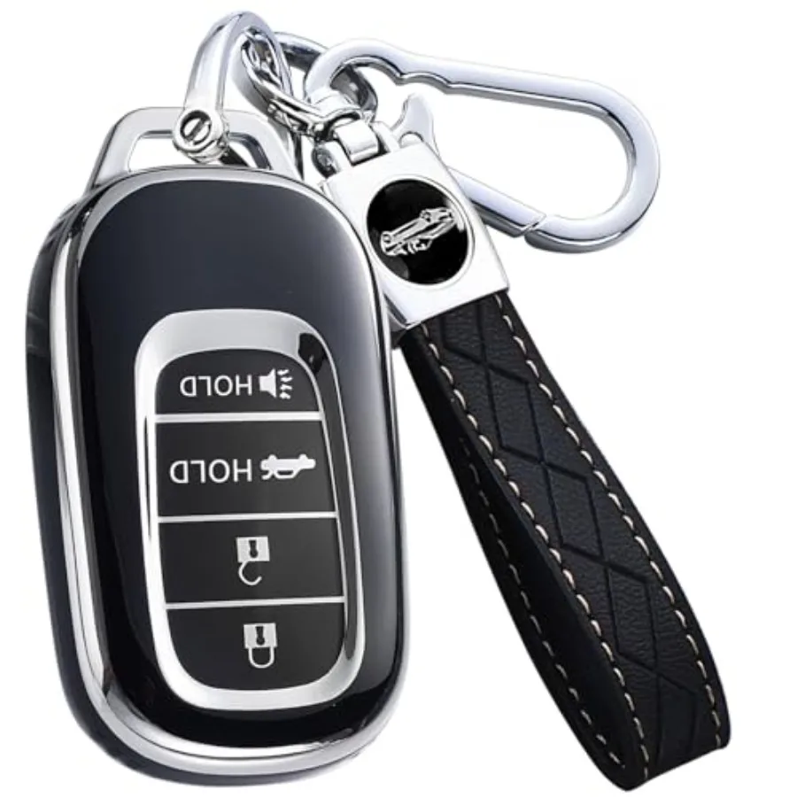Key Fob Cover for Honda - Premium Soft TPU Shell Full Protection Case with Keychain, Fits Accord Civic HR-V CR-V Pilot Passport
Key Fob Cover for Honda - Premium Soft TPU Shell Full Protection Case with Keychain, Fits Accord Civic HR-V CR-V Pilot Passport